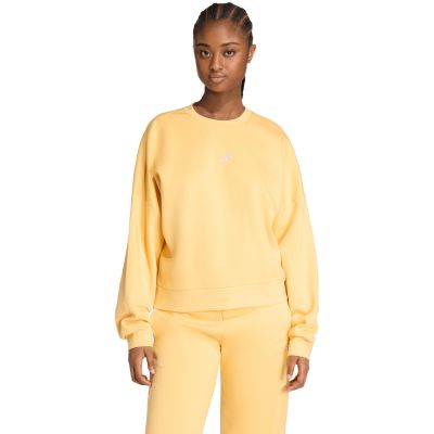 adidas Essentials Small Logo Feelcozy Women's Sweatshirt Yellow KC5278