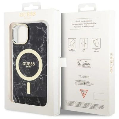 8. Guess GUHMP14MPCUMAK iPhone 14 Plus 6.7" black/black hardcase Marble MagSafe