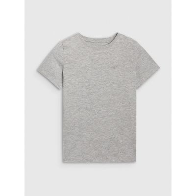 5. Boys' Plain Regular-Fit T-Shirt 4F 4FJRMM00TTSHM3254-25M