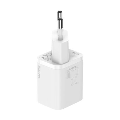 5. Baseus Super Si 1C fast wall charger USB Type C 25W Power Delivery Quick Charge white (CCSP020102)