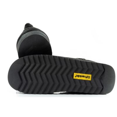 9. D.Franklin women's winter snow boots, fashionable fur lining, black