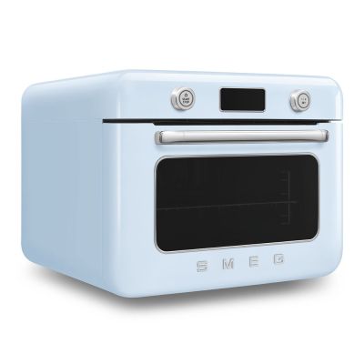 16. Smeg COF01PBEU Small Blue Steam Oven Buttons, Rotary