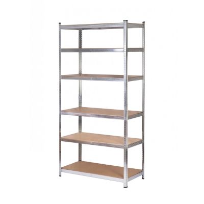 AW shelf with 6 shelves 200x90x40 load capacity 300kg / 6.0mm - push-in quick assembly