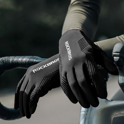 12. Rockbros cycling gloves spring/summer/autumn, full, size: L - black