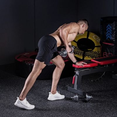 7. Dumbbells in a case HMS STC21 2 x 10 kg chrome