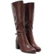 5. Women’s Brown Block-Heel Boots Sergio Leone KZ-08