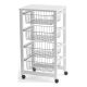 ARREDAMENTI GINGERONE Kitchen Cart - 83 x 46 cm, White