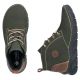 11. Women's leather ankle boots insulated green Rieker 55036-54