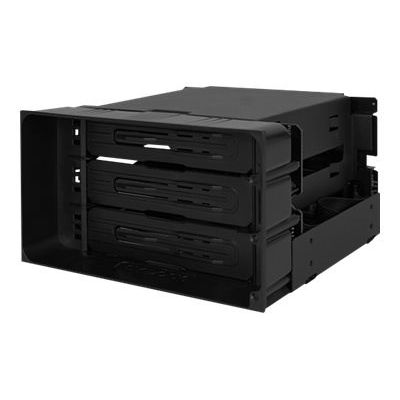 IcyDock 3x3.5" SATA in 2x5.25" bay backplace stage fan 80mm