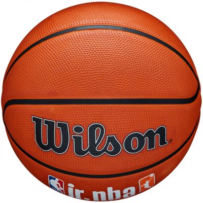 7. Wilson Jr NBA Logo Auth Outdoor Basketball WZ3011801XB6