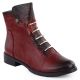 8. Women’s burgundy croc-effect ankle boots Jezzi ASA62-16