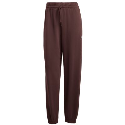 14. adidas Essentials Small Logo French Terry Cuffed Women's Pants Brown JX3864