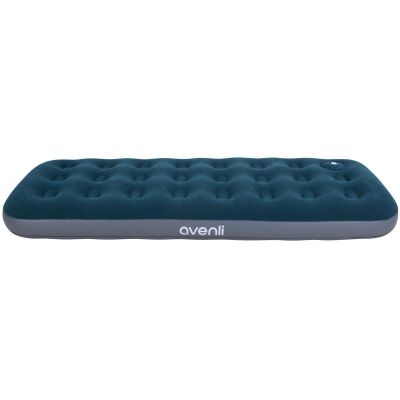 36. FLOCKED MATTRESS FOR 1-PERSON WITH BUILT-IN FOOT PUMP 191x73x22CM 24130