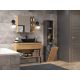 3. NEL III bathroom cabinet 31x30xH174 anthracite/artisan