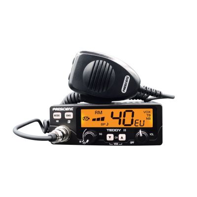 5. CB Radio PRESIDENT Teddy II+ 12/24V + ASC 7 colors AM/FM