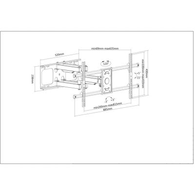 10. MANHATTAN LED/LCD TV WALL MOUNT 37-90 INCHES 75K