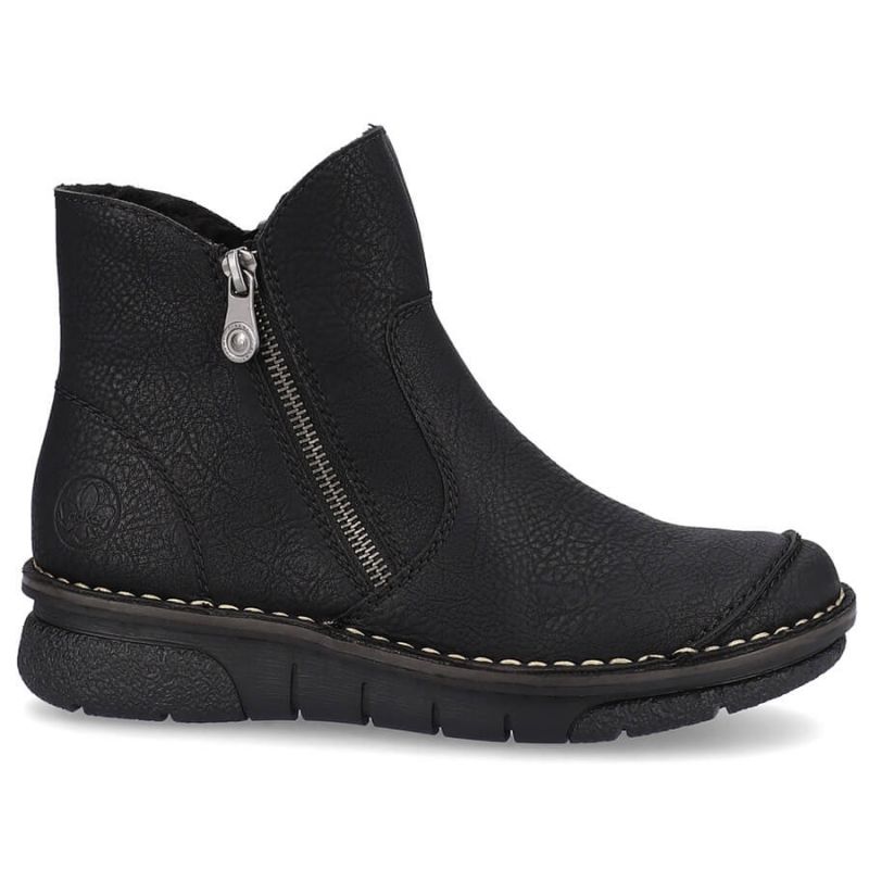 16. Comfortable insulated ankle boots Rieker W RKR612 black