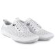 4. Women's leather openwork shoes, white, T.Sokolski 1302