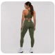 7. Women's Long ARMY GREEN COMBATWEAR Leggings | DBX Bushido