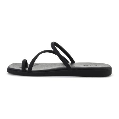 4. CROCS MIAMI TOE LOOP SANDAL IN BLACK 209862-001