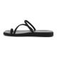 4. CROCS MIAMI TOE LOOP SANDAL IN BLACK 209862-001