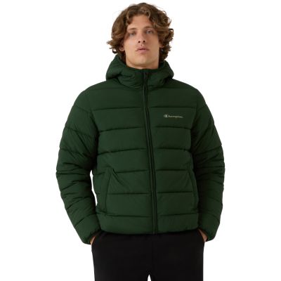 7. Champion Hooded Jacket Men's Green 221548 GS586