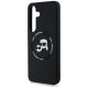 6. Karl Lagerfeld Silicone Double Heads And Circle MagSafe Samsung Galaxy S25 case black