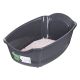 13. DIAMENTIQ BAYA litter box light gray/dark gray - cat litter box
