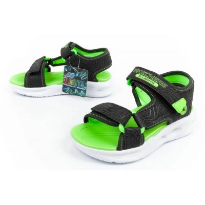 9. Skechers Jr. 401673L/BKLM Sandals
