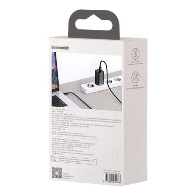 6. Baseus GaN2 Lite fast charger 65W USB / USB Type C Quick Charge 3.0 Power Delivery (gallium nitride) black (CCGAN2L-B01)