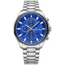 Giewont Chronograph Sapphire Silver Blue Men's Watch GW7290-B3