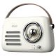4. SAVIO PORTABLE RADIO WHITE RS-02