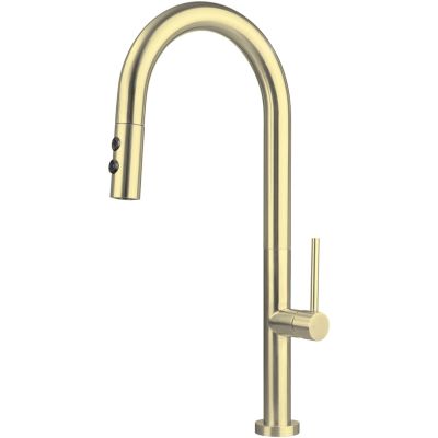 Kitchen faucet with pull-out spout DEANTE OLFATO BQOR72M - 2 types of stream (gold)