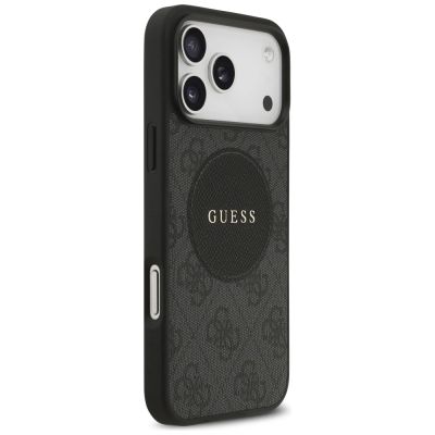 4. Guess 4G Circle Classic Logo MagSafe case for iPhone 17 Pro Max - black