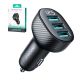 6. Joyroom JR-CCD03 3.4A Car Charger with Display 3x USB-A - Black