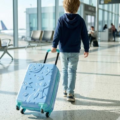 12. PROWORLD KID CABIN SUITCASE 18 INCH - BLUE (COSMO)