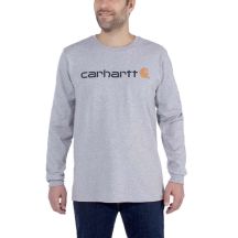 Carhartt Core Logo T-Shirt L/S hoodie - heather gray