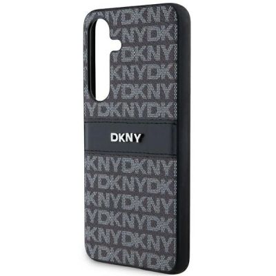 5. DKNY Leather Mono Stripe & Metal Logo case for Samsung Galaxy S24+ - black