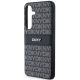 5. DKNY Leather Mono Stripe & Metal Logo case for Samsung Galaxy S24+ - black