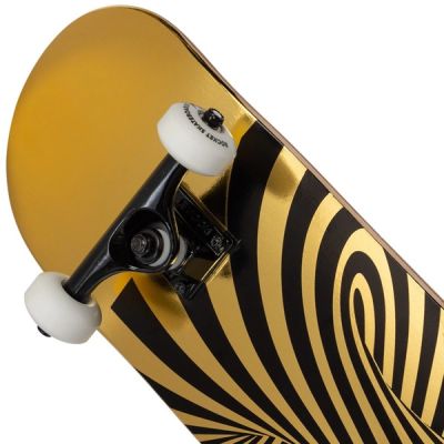 10. Rocket Twisted Foli Gold Skateboard 7.5" RKT-COM-1555