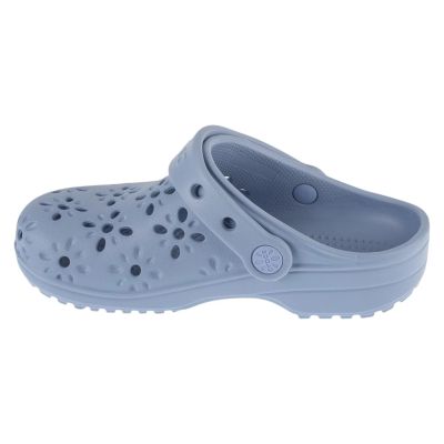 2. Crocs Classic Floral Cut Out Clog Kids 210943-453 Blue 29/30