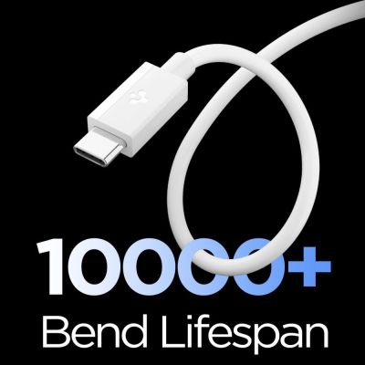 4. Spigen EB6010AC USB-A / USB-C 60W Cable 100 cm - White