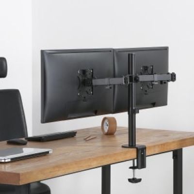 5. MACLEAN Desk Mount for 2 LCD Monitors MC-884