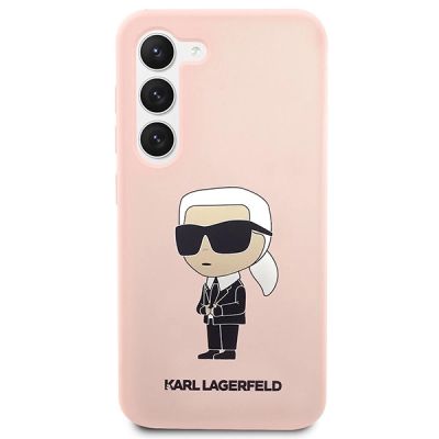 3. Karl Lagerfeld KLHCS23MSNIKBCP S23+ S916 hardcase pink/pink Silicone Ikonik