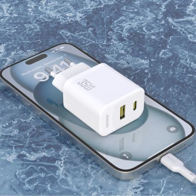 6. Dudao A27 Max 35W GaN Wall Charger - White