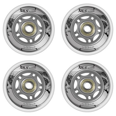 12. PU 70x24 82A TRANSPARENT (4 pcs.) + ABEC-7 (8 pcs.) NILS EXTREME SET