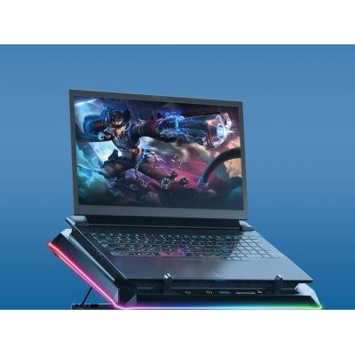 6. CONCEPTRONIC USB-C Laptop-Kühlpad + Handyhalter, 130mm lang