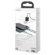 6. Baseus Rapid Series 3in1 USB-C - USB-C / Lightning / micro USB cable 20W PD 1.5m - green