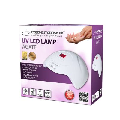 11. ESPERANZA UV LED NAIL LAMP AGATE 36W EBN010