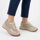 5. Women's leather sneakers with gold braid Gino Fabiani OL39-5 GOLD